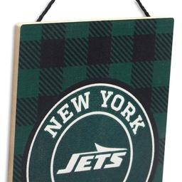 Open Road Jets Plaid Hanging Wood