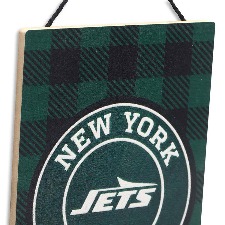 Open Road Jets Plaid Hanging Wood