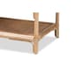 Baxton Studio Redell Bohemian Rattan 3-Tier Display Shelf - image 6