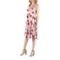 Plus Size 24/7 Comfort Apparel Pink Floral Maternity Midi Dress - image 2