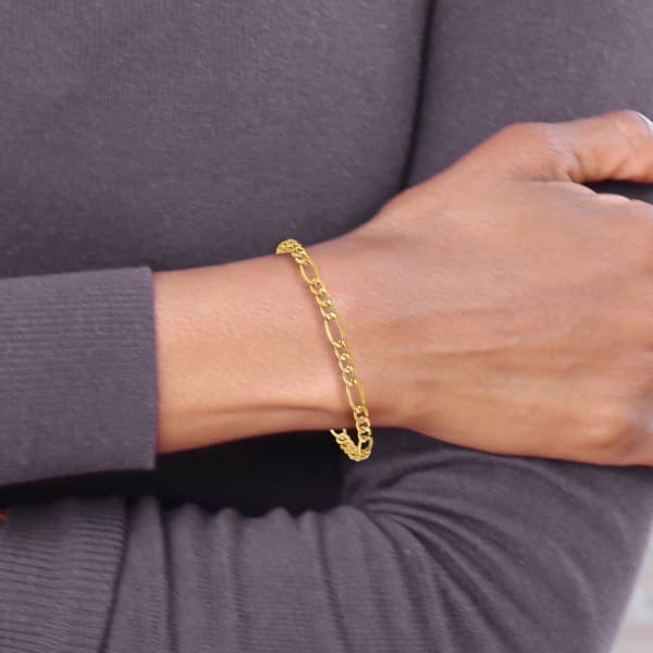 Gold Classics™ 10kt. Yellow Gold Figaro Chain Bracelet