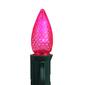Sienna 4pk. C7 Pink Faceted Christmas Replacement Bulbs - image 2