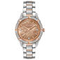 Womens Bulova Two-Tone Diamond Bezel Bracelet Watch - 98R264 - image 1