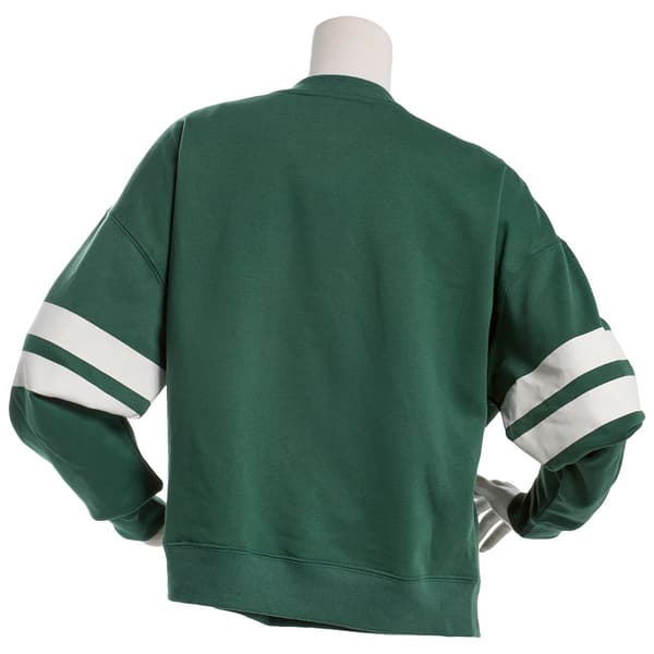 Juniors Peanuts™ Snoopy Embroidered Game Day Fleece Sweatshirt