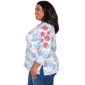Plus Size Alfred Dunner Port Side Coastal Embroidered Blouse - image 3