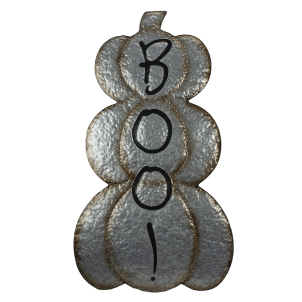 Northlight Boo! Metal Pumpkin Halloween Decoration - 28in.
