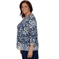 Plus Size Alfred Dunner Good To Go 3/4 Sleeve Abstract Blouse - image 4