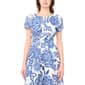 Womens Cece Short Sleeve Floral Cotton Poplin Maxi Dress - image 4