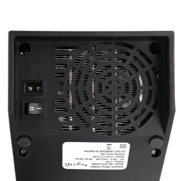MegaChef Electric Black Wine Chiller w/ Digital Display