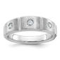 Mens Gentlemens Classics(tm) 14kt. White Gold Round Diamond Ring - image 1