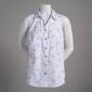 Plus Size Emily Daniels Stars Knit To Fit Button Front Top - image 1