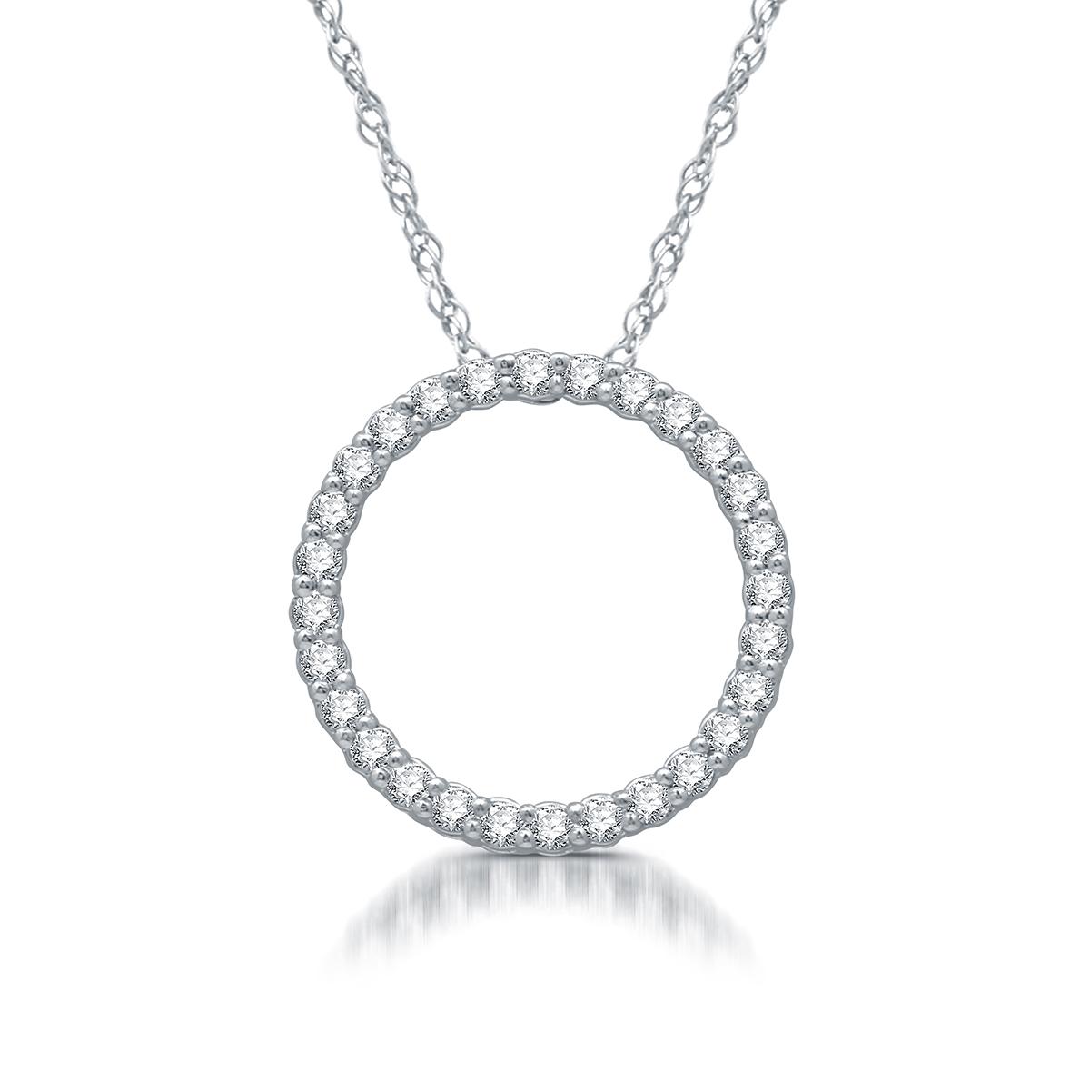 Nova Star® 1/4ctw. Lab Grown Diamond Circle Pendant