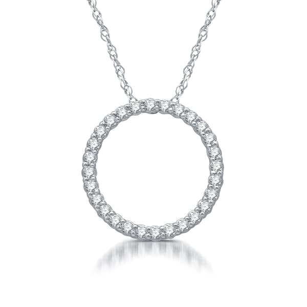 Nova Star&#40;R&#41; Sterling Silver 1/4ctw. Lab Grown Diamond Pendant
