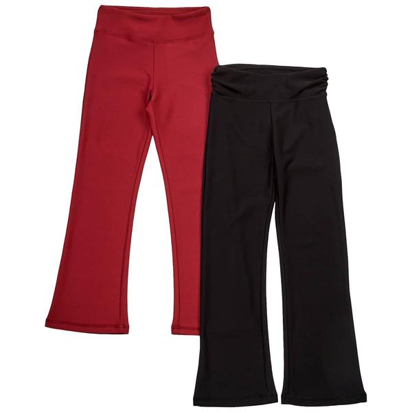 Girls (7-16) RBX 2pk. Flared Pants - Black/Red