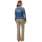 Plus Size Democracy Denim Zip Button Front Jacket - image 2