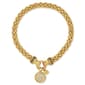Nine West Gold-Tone Circle Charm Mesh Stretch Bracelet - image 1