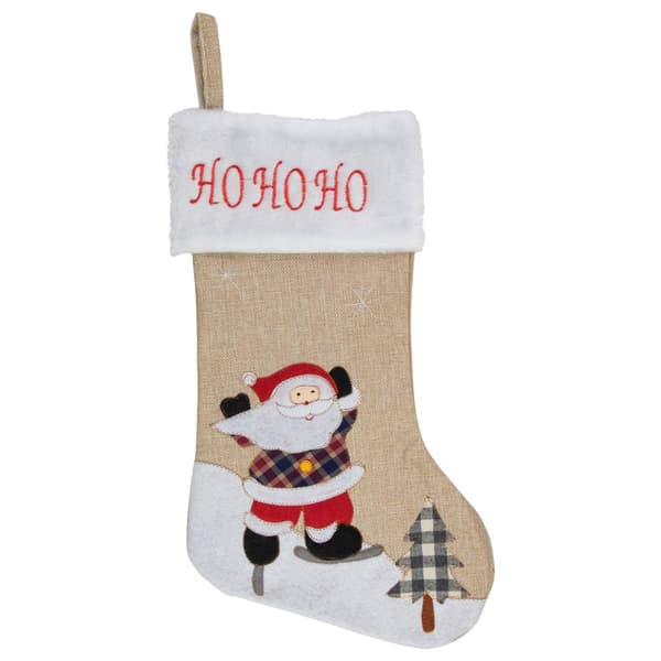 Northlight Seasonal 19in. HO HO HO Christmas Stocking - image 