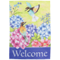 Northlight Welcome Floral Hummingbird Outdoor House Flag - image 2