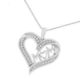 Diamond Classics&#8482; 1/4ctw. Diamond Engraved Heart Pendant