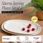 Sango Siterra 2pc. Speckled Stoneware Large Serving Platters Set - image 1