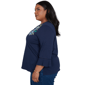 Plus Size Alfred Dunner Indigo Girls Floral Embroidery Blouse - image 4