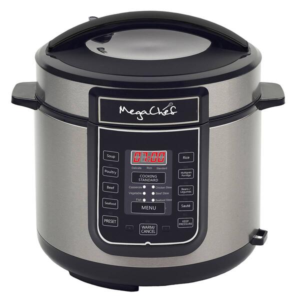 Megachef Digital Pressure Cooker w/ Multi-Function Features - image 