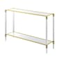 Convenience Concepts Royal Crest 2-Tier Glass Console Cart - image 1