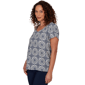 Womens Emaline Summer In The City Short Tulip Sleeve Blouse - image 3