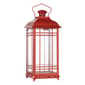 Melrose Traditional Red Metal Lanterns - Set of 3 - image 3