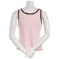 Juniors Pink Rose Polka Dot Henley Long Tank Top - Dots - image 3