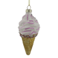 Northlight 4in. Vanilla Ice Cream Cone Glass Christmas Ornament - image 3