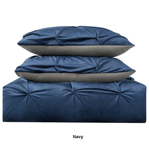 Truly Soft Everyday Pleated Velvet Comforter Set