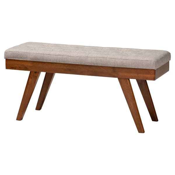 Baxton Studio Alona Upholstered Wooden Dining Bench