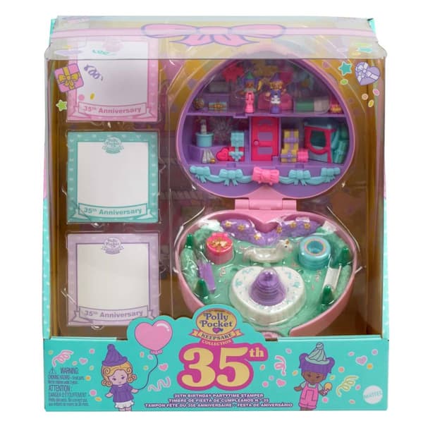 Polly Pocket 35th B-Day Party Time Stamper