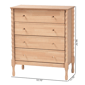 Baxton Studio Laurent Chest 4-Drawer Bedroom Organizer - image 10