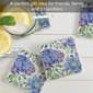 4pk. Beautiful Hydrangea Square Coaster Set - image 6