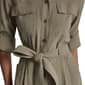 Womens DKNY Long Roll Tab Sleeve Tie Belt Cargo Shirtdress - image 6