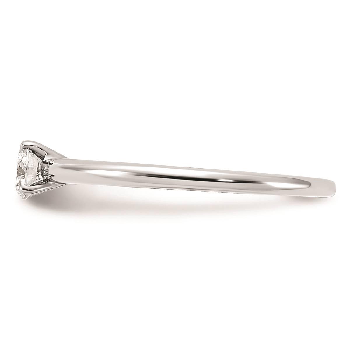 Pure Fire 14kt. White Gold Lab Grown Diamond Complete Ring