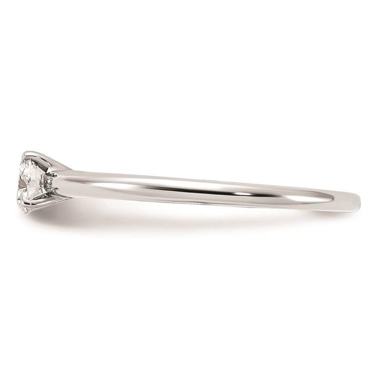 Pure Fire 14kt. White Gold Lab Grown Diamond Complete Ring