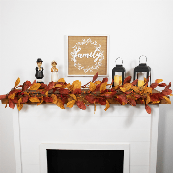 Northlight 5ft. Artificial Leaves Fall Harvest Garland
