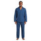 Mens Preswick & Moore(R) Solid Woven Pajama Set - Navy Heather - image 1