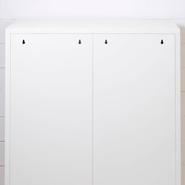 South Shore Crea Metal Mesh 2-Door Accent Cabinet