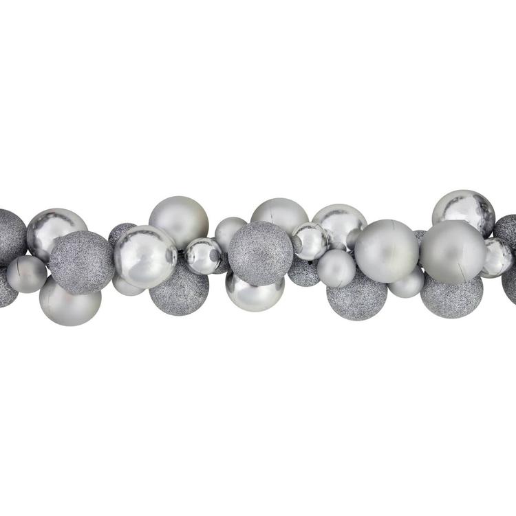 Northlight Seasonal 6ft. Shatterproof Silver Christmas Garland