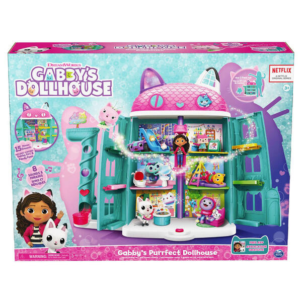 Spin Master&#40;tm&#41; Gabby's Dollhouse Purrfect Dollhouse Playset - image 
