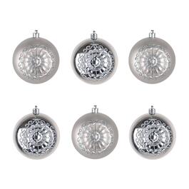 National Tree 6pc. Silver Shatterproof Ornament Balls
