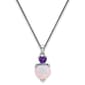 Gemstones Classics&#40;tm&#41; 14kt. White Gold & Amethyst Pendant Necklace - image 1