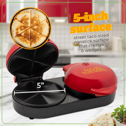 Nostalgia™ Taco Tuesday Double Street Taco Quesadilla Maker