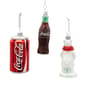 Kurt S. Adler 3pc. Glass Coca-Cola Mini Ornament Set - image 3
