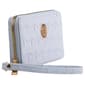 Womens Sasha Geometric Texture Zip Around Wristlets - image 3