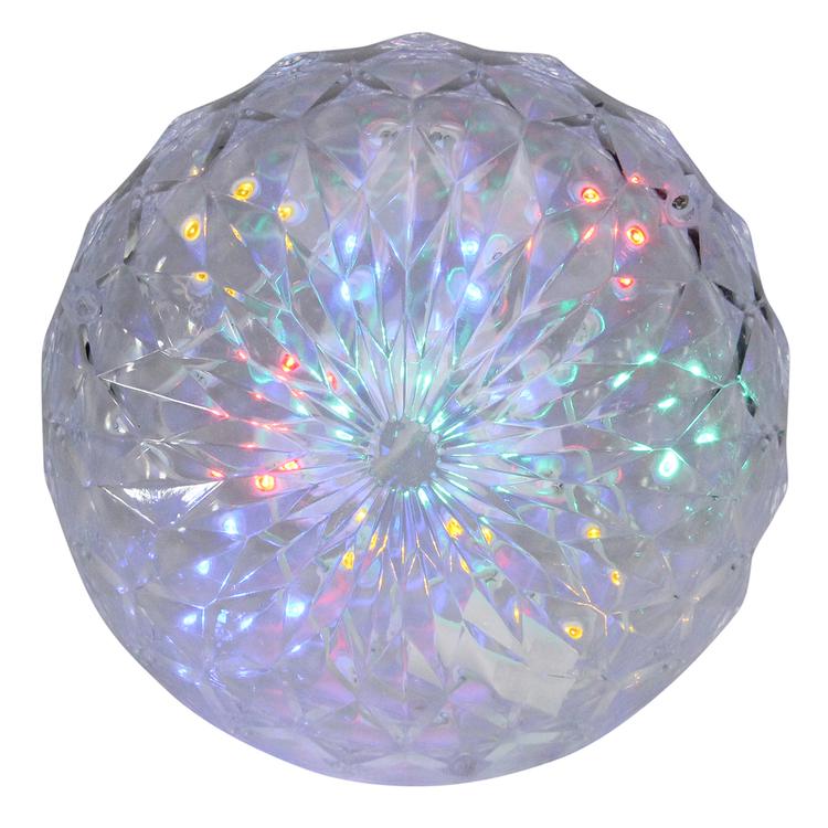 Northlight Seasonal 6 in. LED  Hanging Crystal Sphere Decoration
